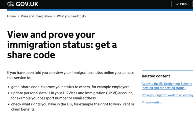 check my immigration status uk
