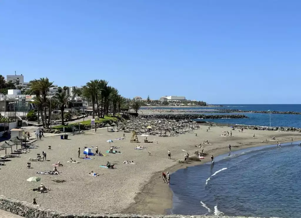 best beach in costa adeje, tenerife